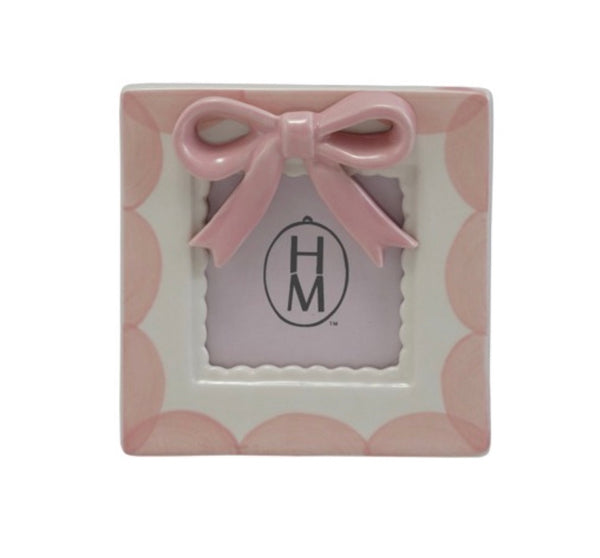 Pink Bow Photo Frame
