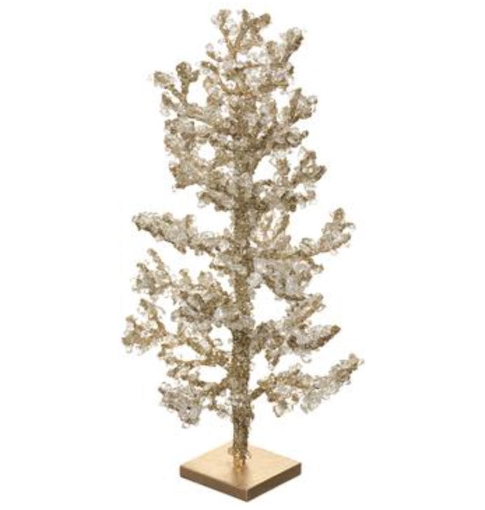 Gold Beaded Diamond Trees