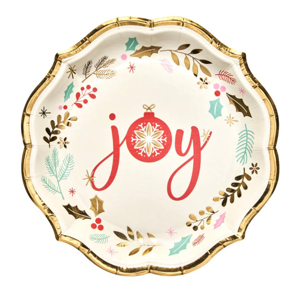 Vintage Santa Joy Salad Plates by Sophistiplate