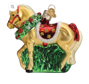 Horse with Wreath by Old World Christmas