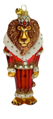 Leo Ornament by JingleNog - Red