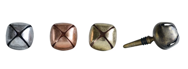 Metal Bottle Stopper w/ Bell - 4 Colors