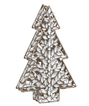 Glitter Rhinestone Tree Table Top 15"