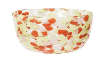Blown Confetti Glass Bowl - 4 colors