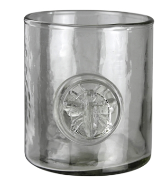 Glass Votive w/ Embossed Bee