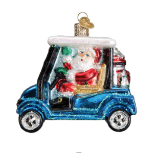 Golf Cart Santa by Old World Christmas