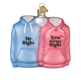 Mr. & Mrs. Hoodies by Old World Christmas