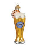 Glass of Blue Moon Beer by Old World Christmas