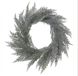 Frosted Cedar Wreath - 12