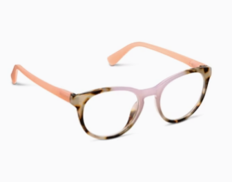 Ember Chai Tortoise/Pink Reading Glasses by Peepers