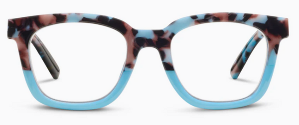 To the Max Light Blue Botanical Reading Glasses by Peepers