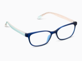 Beach Read Navy/Summer Stripe Reading Glasses by Peepers