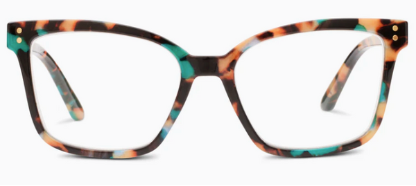 Octavia Teal Botanico Reading Glasses by Peepers