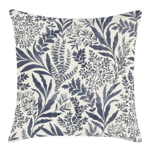 Mulberry Denim Blue Belgian Linen Pillows