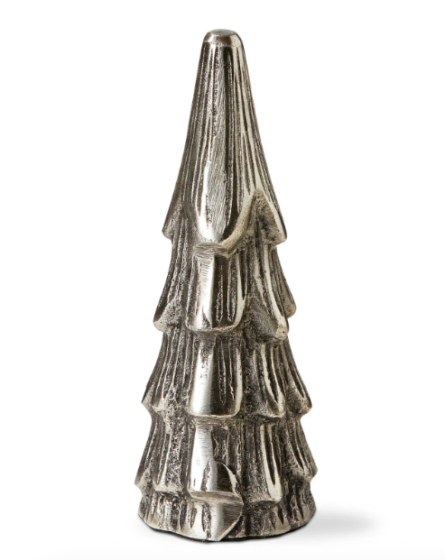 Silver Cast Aluminum Tree Decor