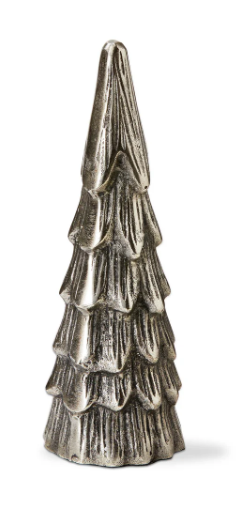 Silver Cast Aluminum Tree Decor