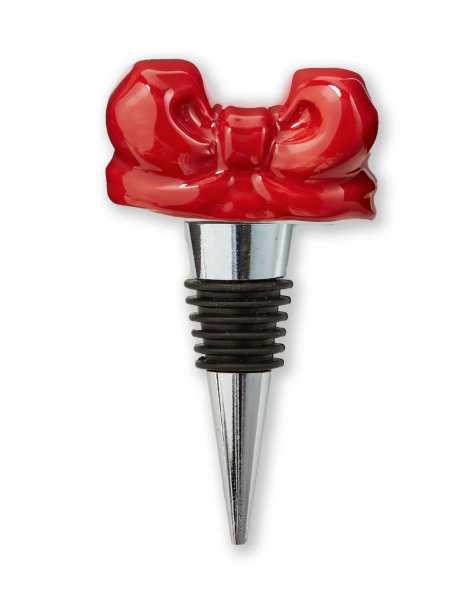 Very Merry Bow Bottle Stopper
