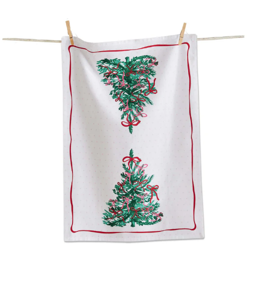 Very Merry Trees Dishtowel