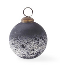 Black & White Speckle Glass Ornaments