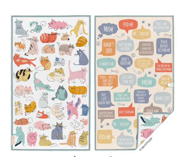 Patterned Microfiber Kitchen Dishtowels