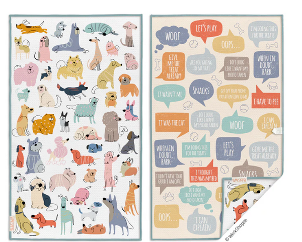 Patterned Microfiber Kitchen Dishtowels