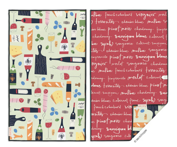 Patterned Microfiber Kitchen Dishtowels