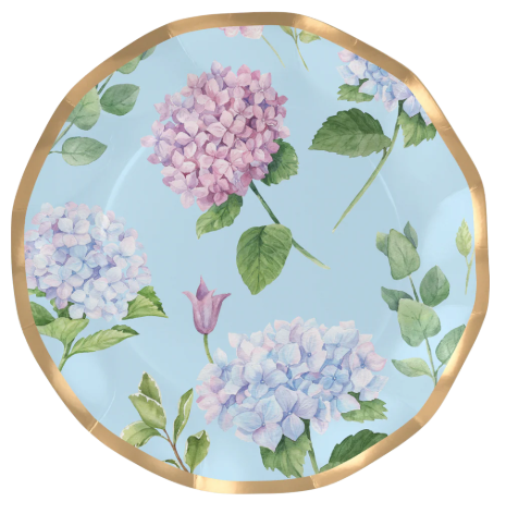 Hydrangea Wavy Paper Appetizer/Dessert Bowls by Sophistiplate