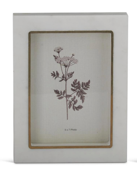 Thick White Marble Photo Frames