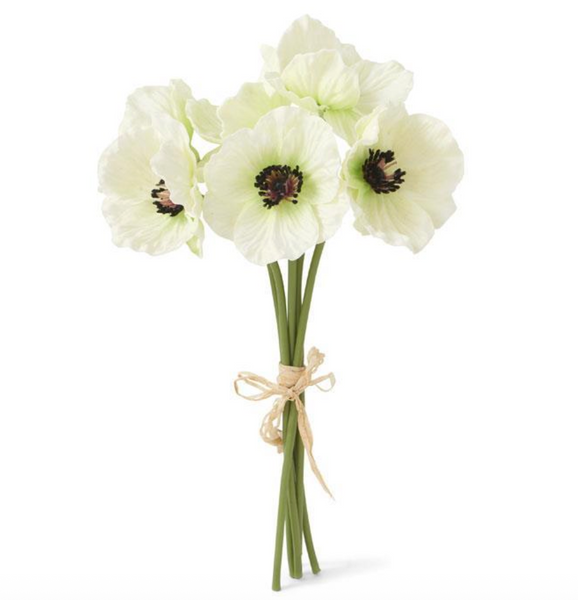 Mini White Poppy Bundle - 11"