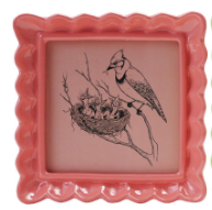 Scalloped Square Resin Photo Frames