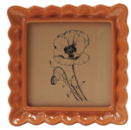 Scalloped Square Resin Photo Frames