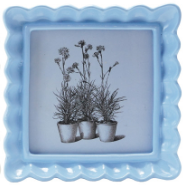 Scalloped Square Resin Photo Frames