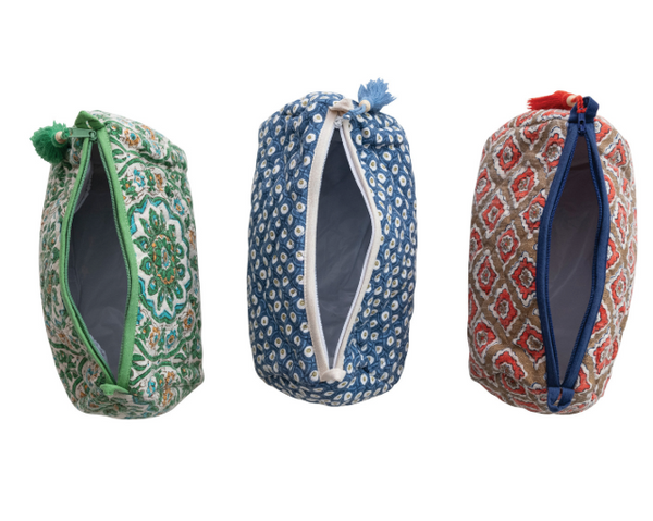 Quilted Zipper Pouches
