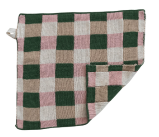 Checkered Knit Dishcloths