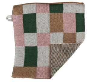 Checkered Knit Dishcloths