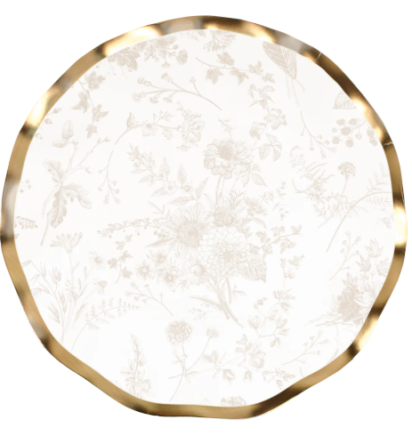 Timeless Sand Wavy Paper Appetizer/Dessert Bowls by Sophistiplate