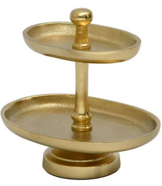 Gilded 2-Tier Jewelry Holder