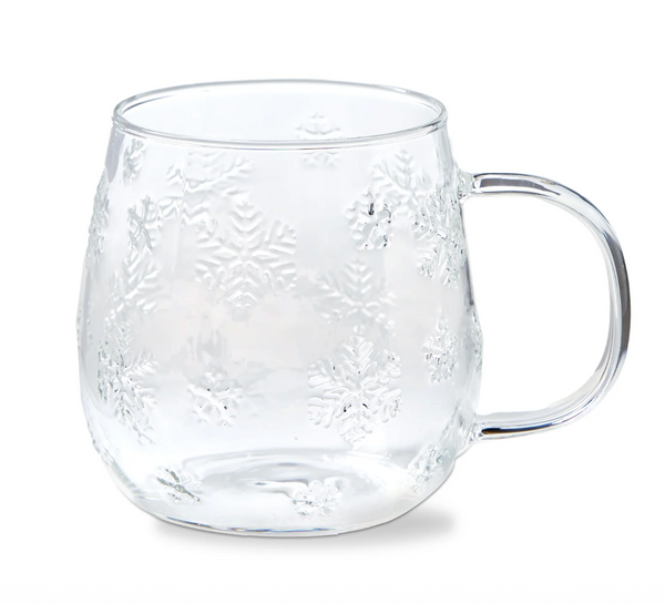 Snowflake Glass Mug