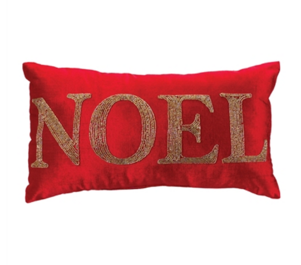 Joy & Noel Velvet Lumbar Pillows