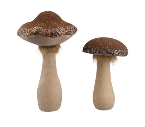 Felt & Glitter Mushrooms
