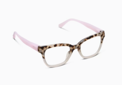 Zoey Chai Tortoise/Pink Reading Glasses by Peepers