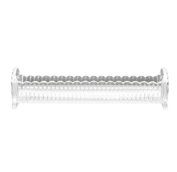Fluted Glass Cracker Tray