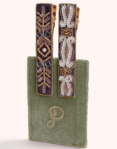 Embroidered Hair Bars
