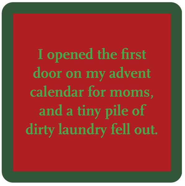 Christmas Drinks on Me Coasters by Sophistiplate