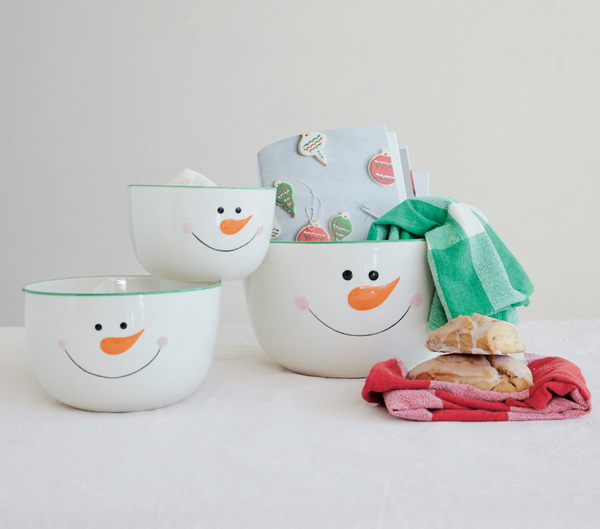 Snowman Nesting Bowls - Set of 3