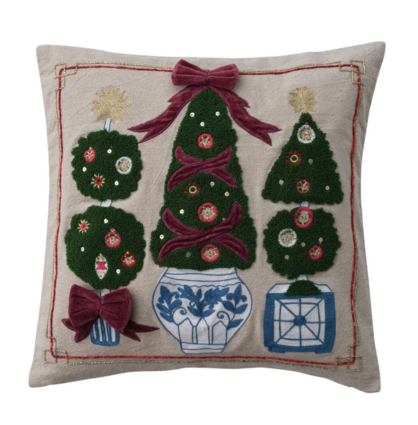 Holiday Topiary Pillow
