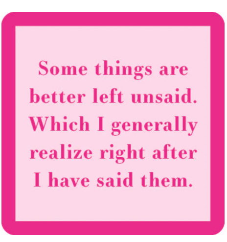 Drinks on Me Coasters by Sophistiplate