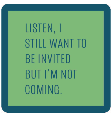 Drinks on Me Coasters by Sophistiplate