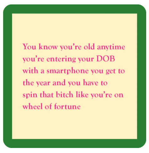 Drinks on Me Coasters by Sophistiplate