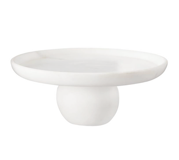 Marble Round Pedestal Tray